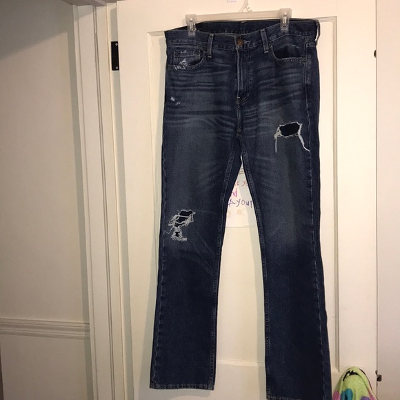 hollister slim straight jeans womens